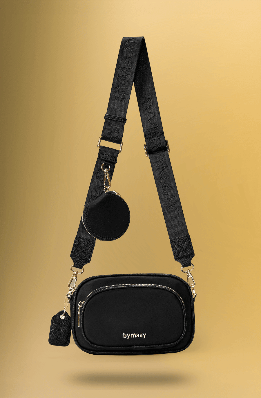 Black gold handbag hot sale