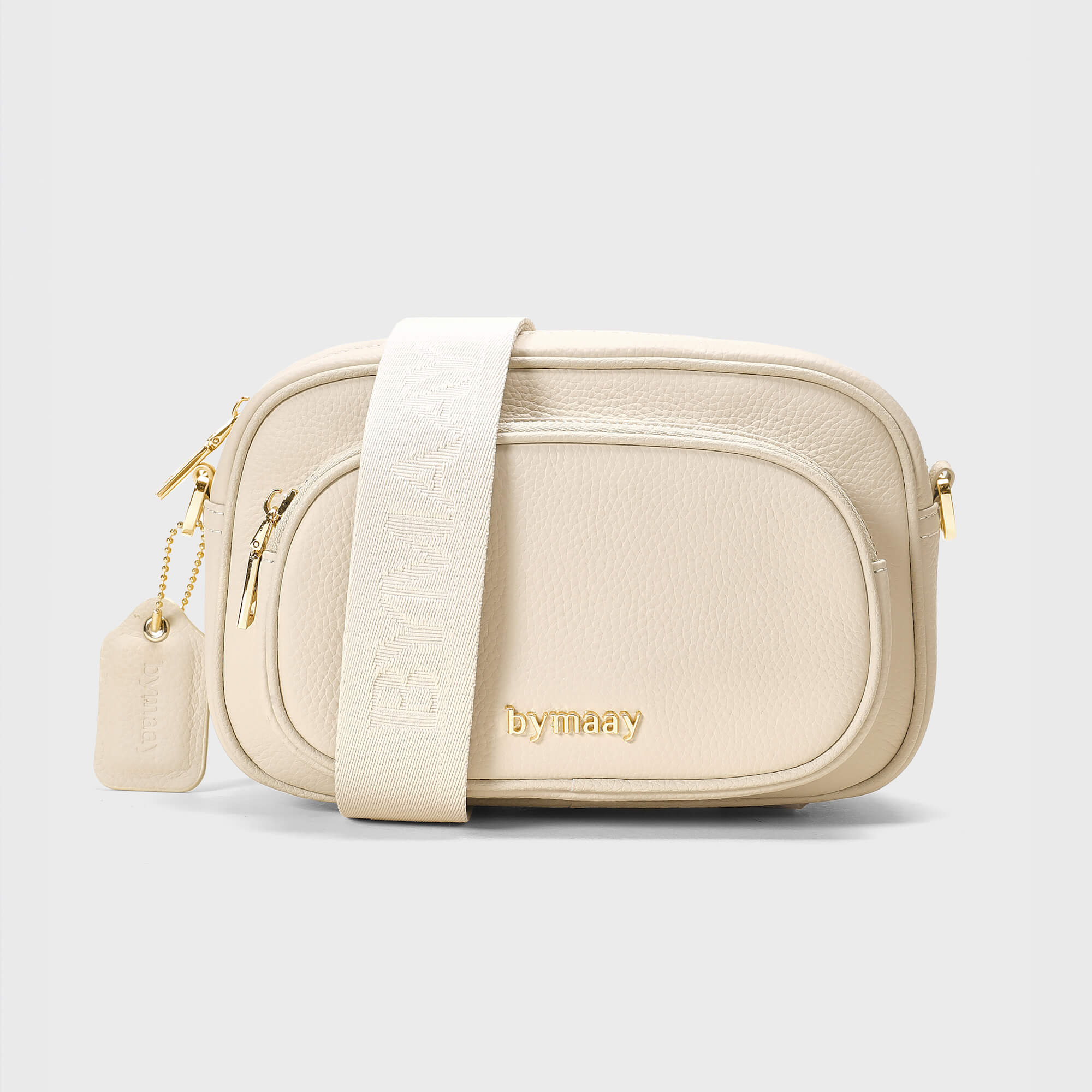 Aly Cream Leather (Gold)